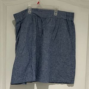 Loft. Linen skirt with pockets. Size small